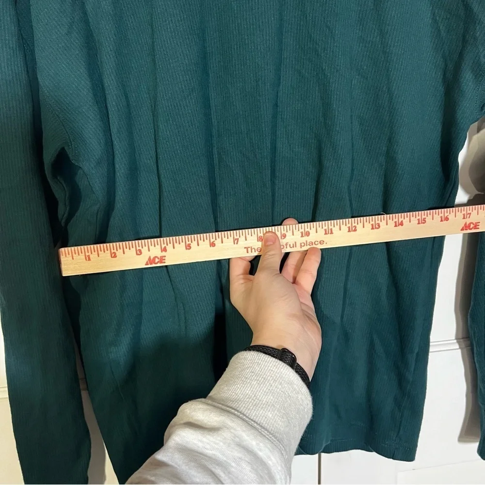Abercrombie & Fitch Long Sleeve Sweater Ribbed Green Soft A&F Collection Size XL